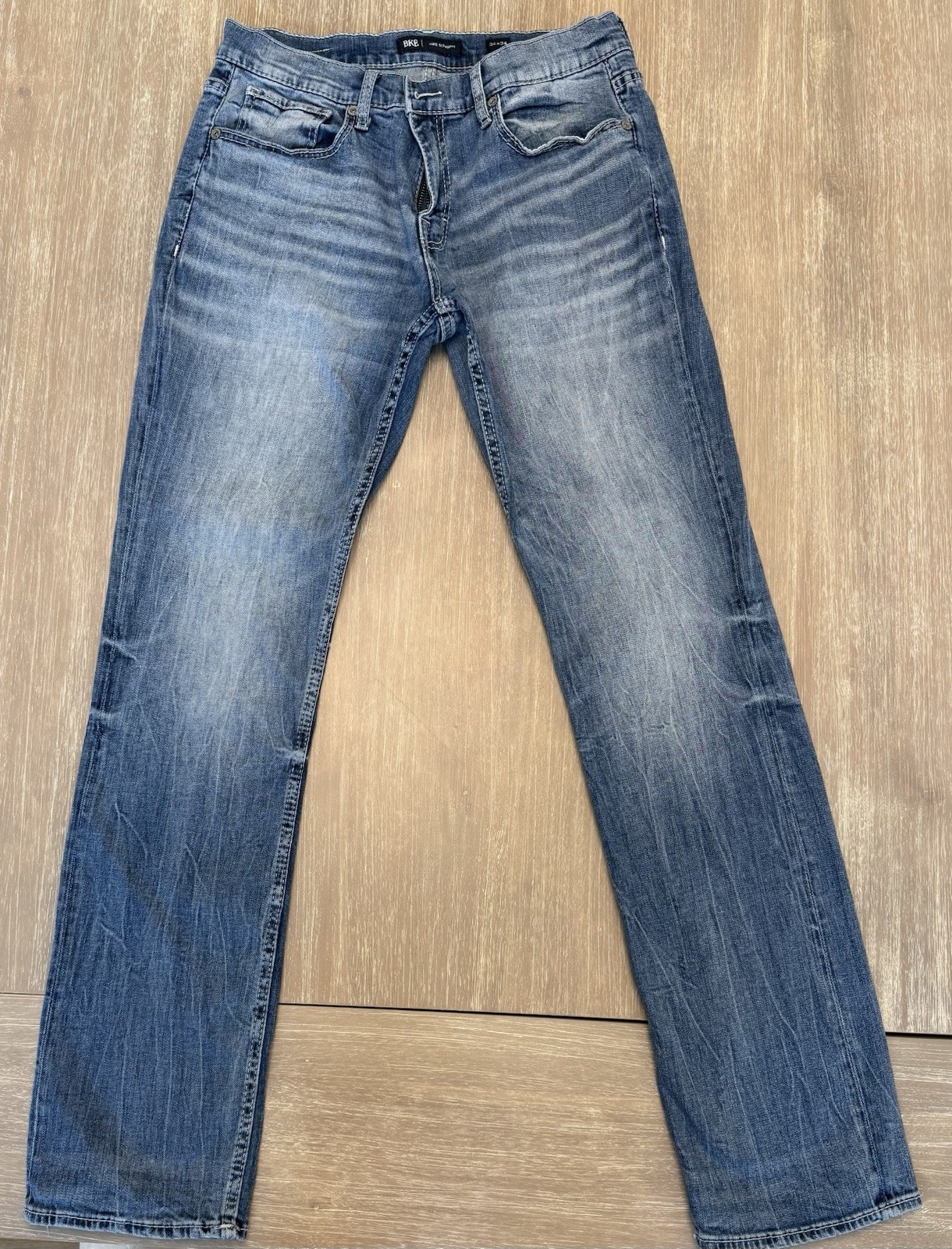 BKE Men’s Blue Denim Jeans Straight Fit Medium wash EXCELLENT CONDITION!!