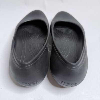 Crocs At Work Ballet Flat Non Slip Women’s Size 10 Black Iconic Comfort Slip On
