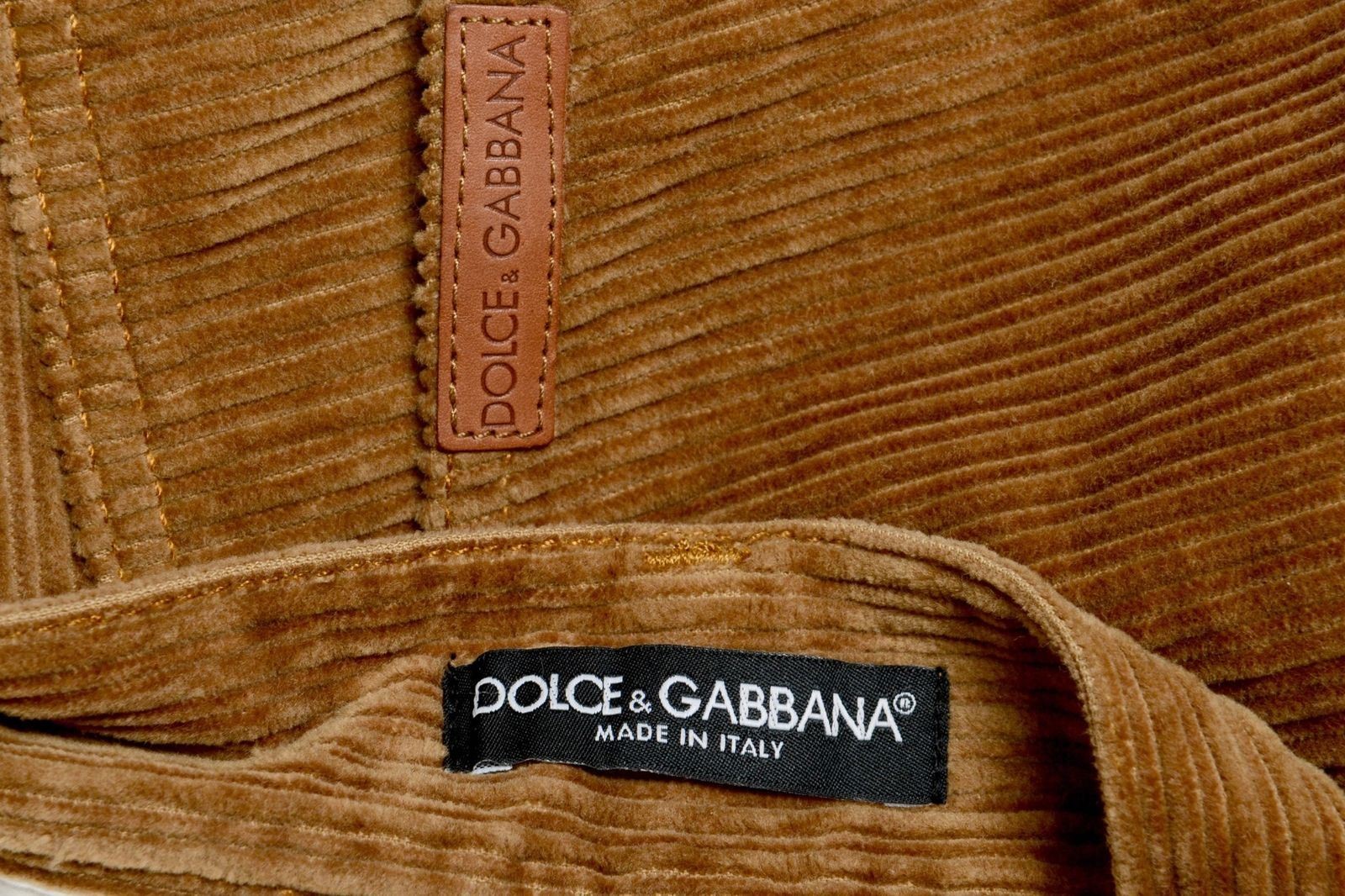 Dolce & Gabbana Men’s Brown Corduroy Casual Pants Size 28 30 32 34 38 40 42