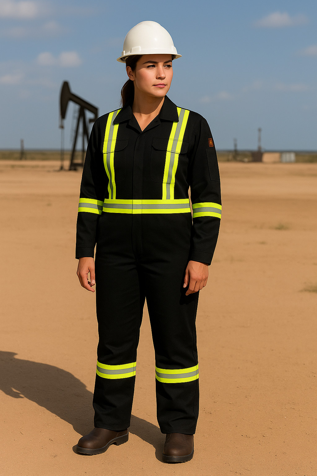 Flame Resistant FR High Visibility Hi Vis Coverall