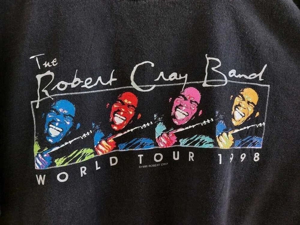 1998 World Tour THE ROBERT CRAY BAND Shirt Black Unisex S-2345XL 1side