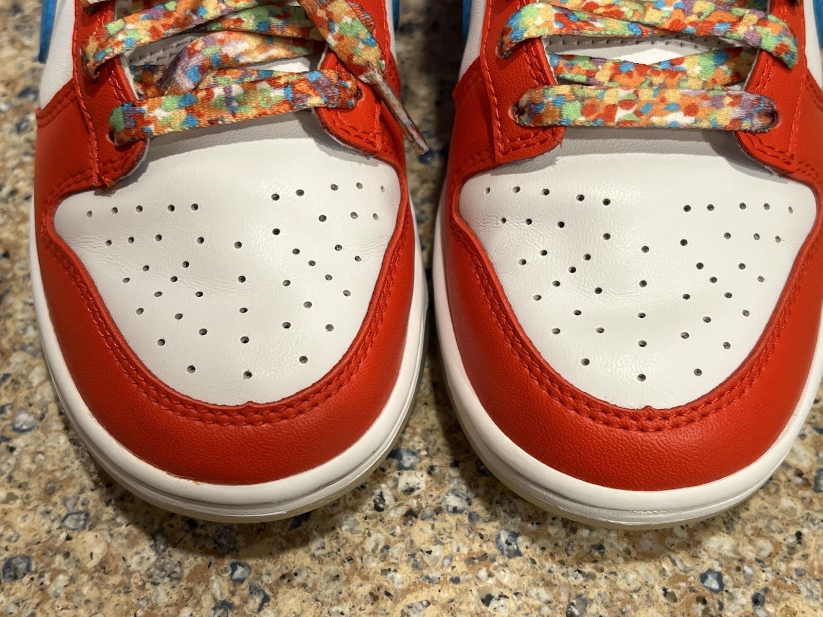 Nike LeBron James x Fruity Pebbles x Dunk Low DH8009-600 Shoes; Size W: 6, M: 4