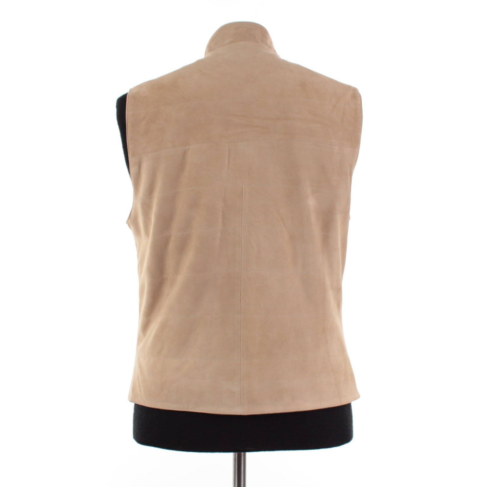 Rifugio NWD Vest / Bodywarmer Size 48 (Small US) In Solid Tan Suede Handmade