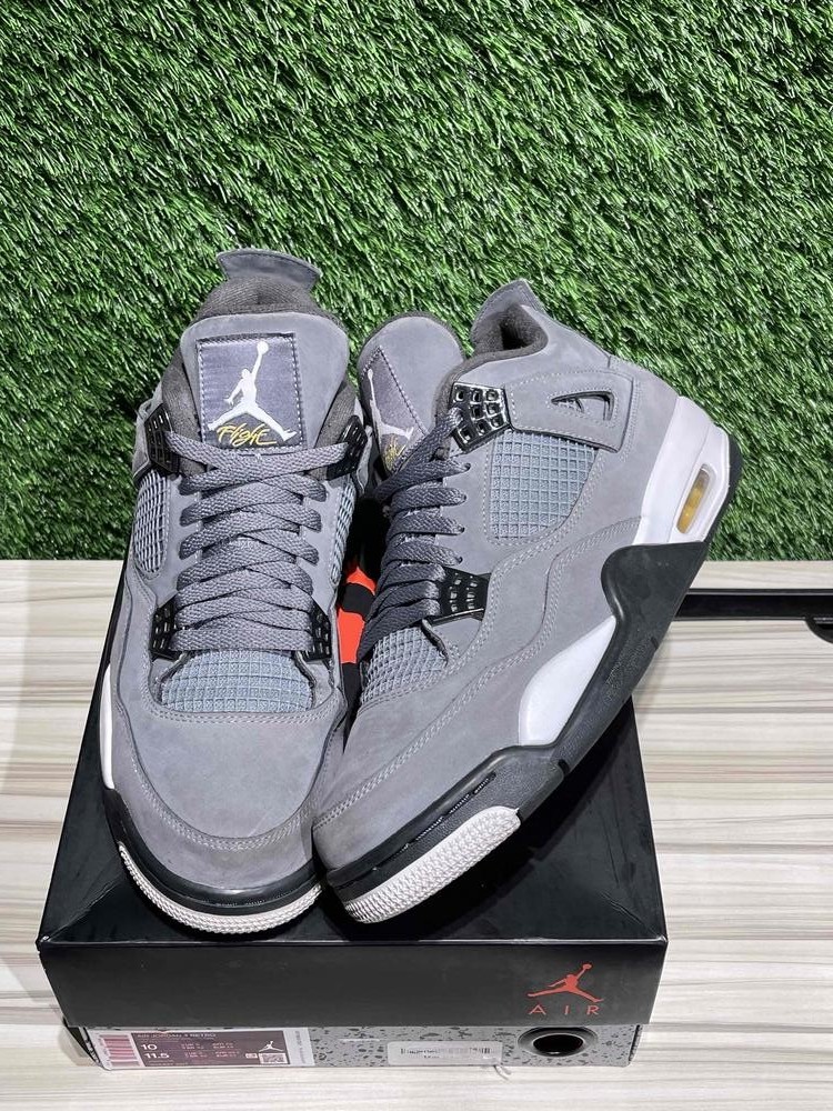 Size 10M/11.5W – Jordan 4 Retro Cool Grey (2019) Sz 10. 308497-007 Pre-Owned