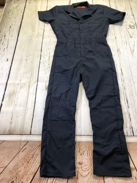 Red Kap Speedsuit Navy Short / Long Sleeve Zip-Front Work Coverall Action Back