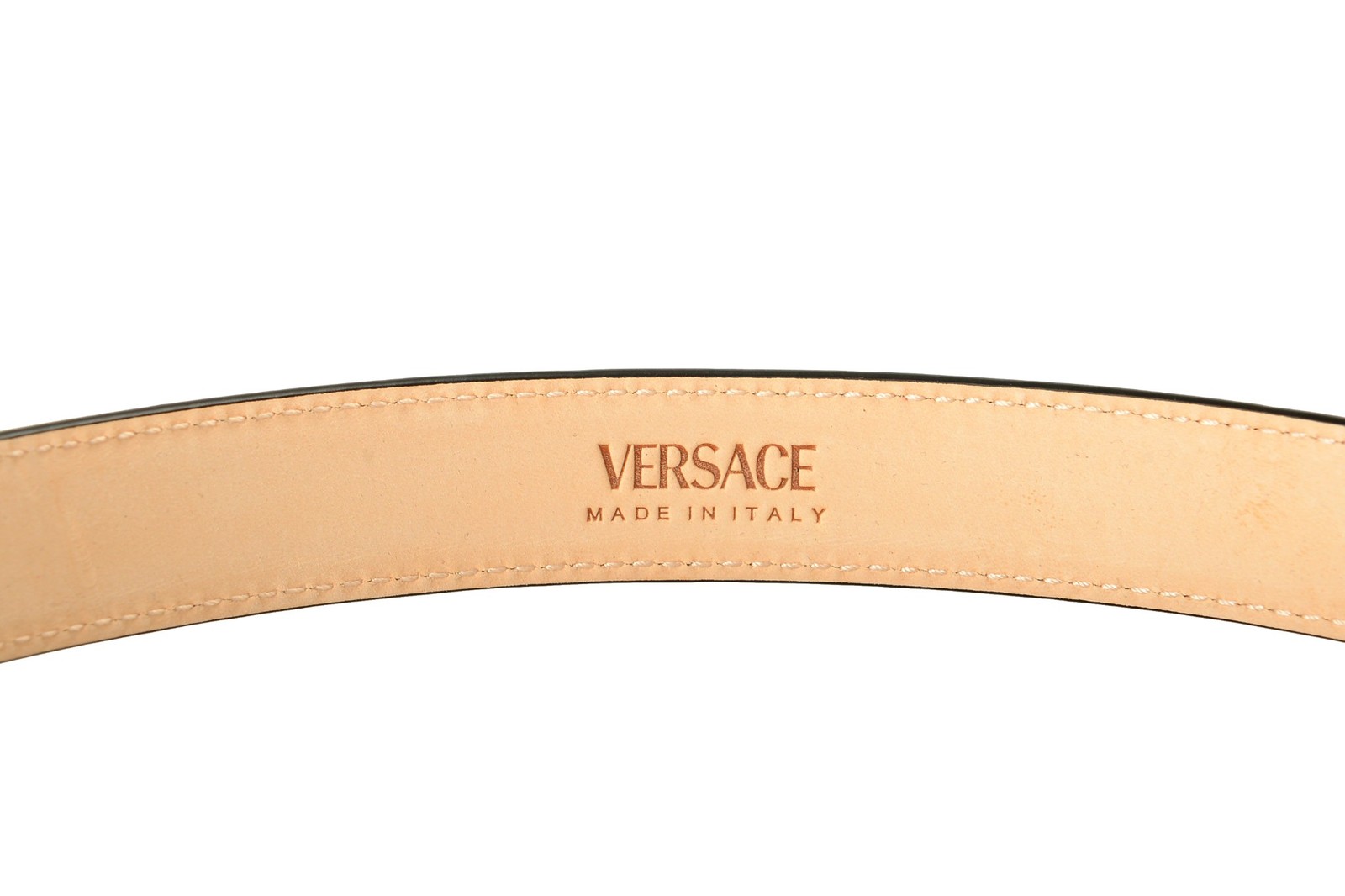 Versace Red 100% Patent Leather Gold Medusa Head Decorated Belt US 36 IT 90