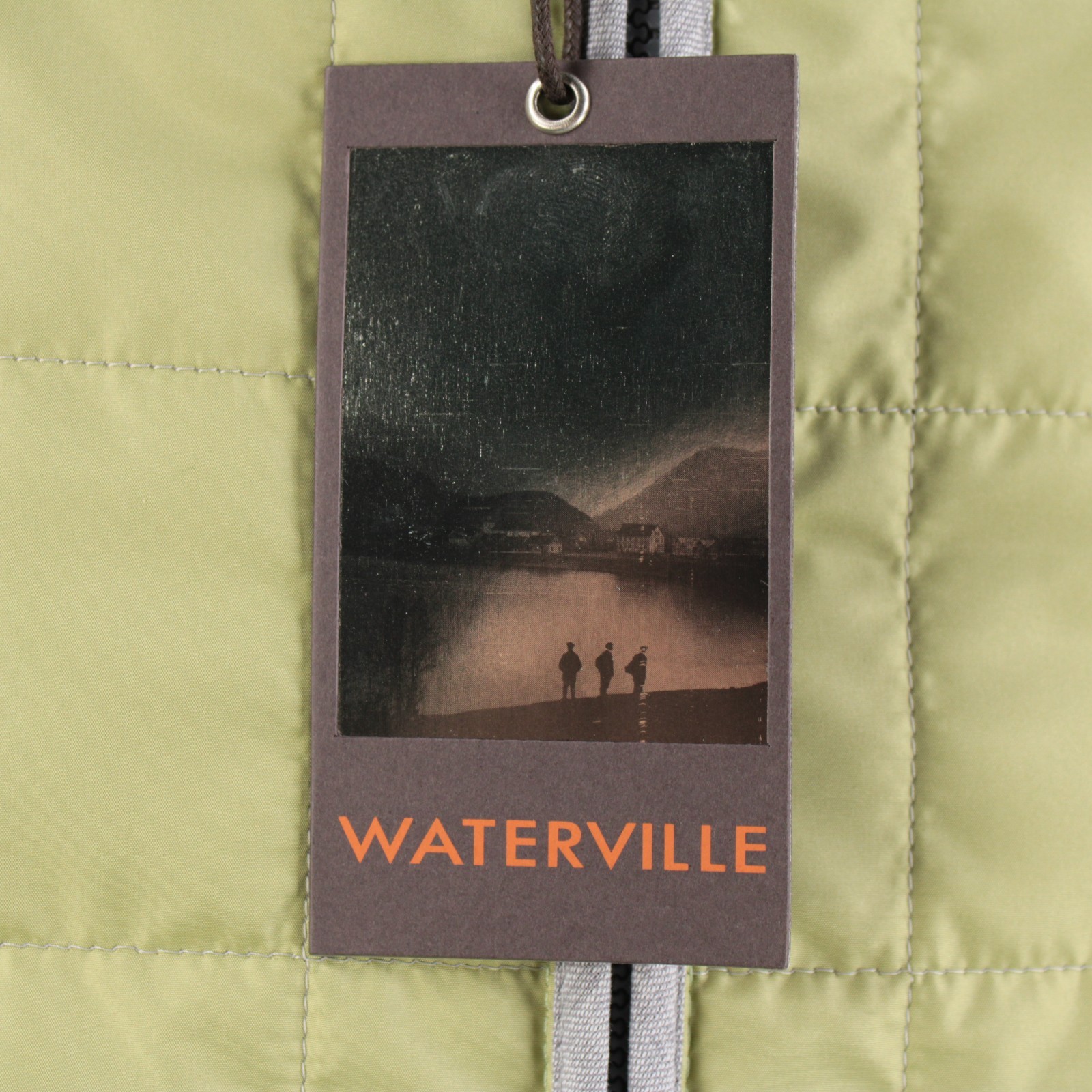 Waterville NWT Polyester Quilted Vest Size 50 (L US) Fit In Solid Green