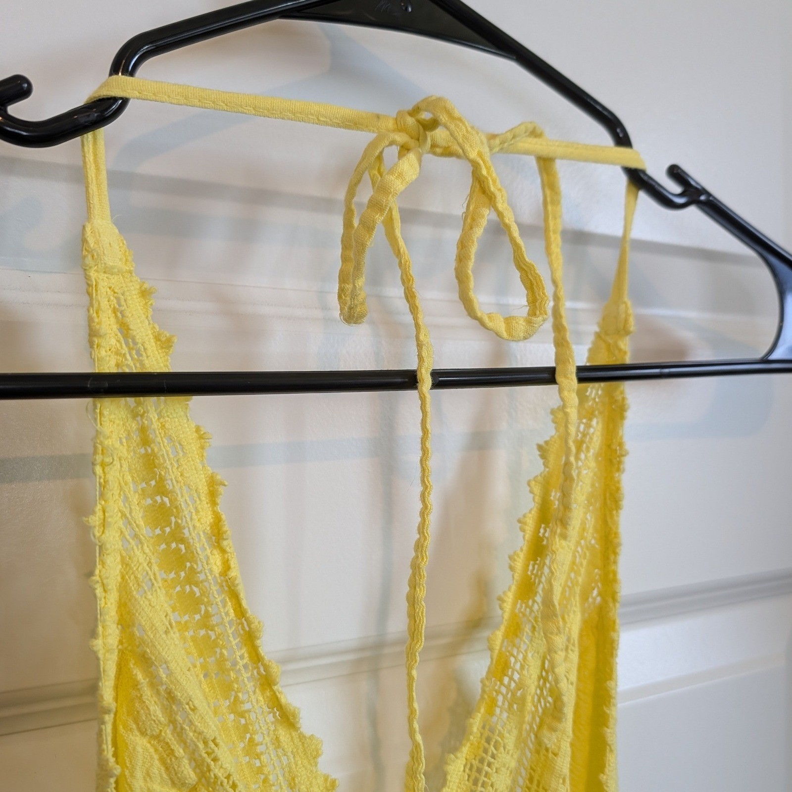 Sea Spice Cotton Crochet Lace Halter Dress