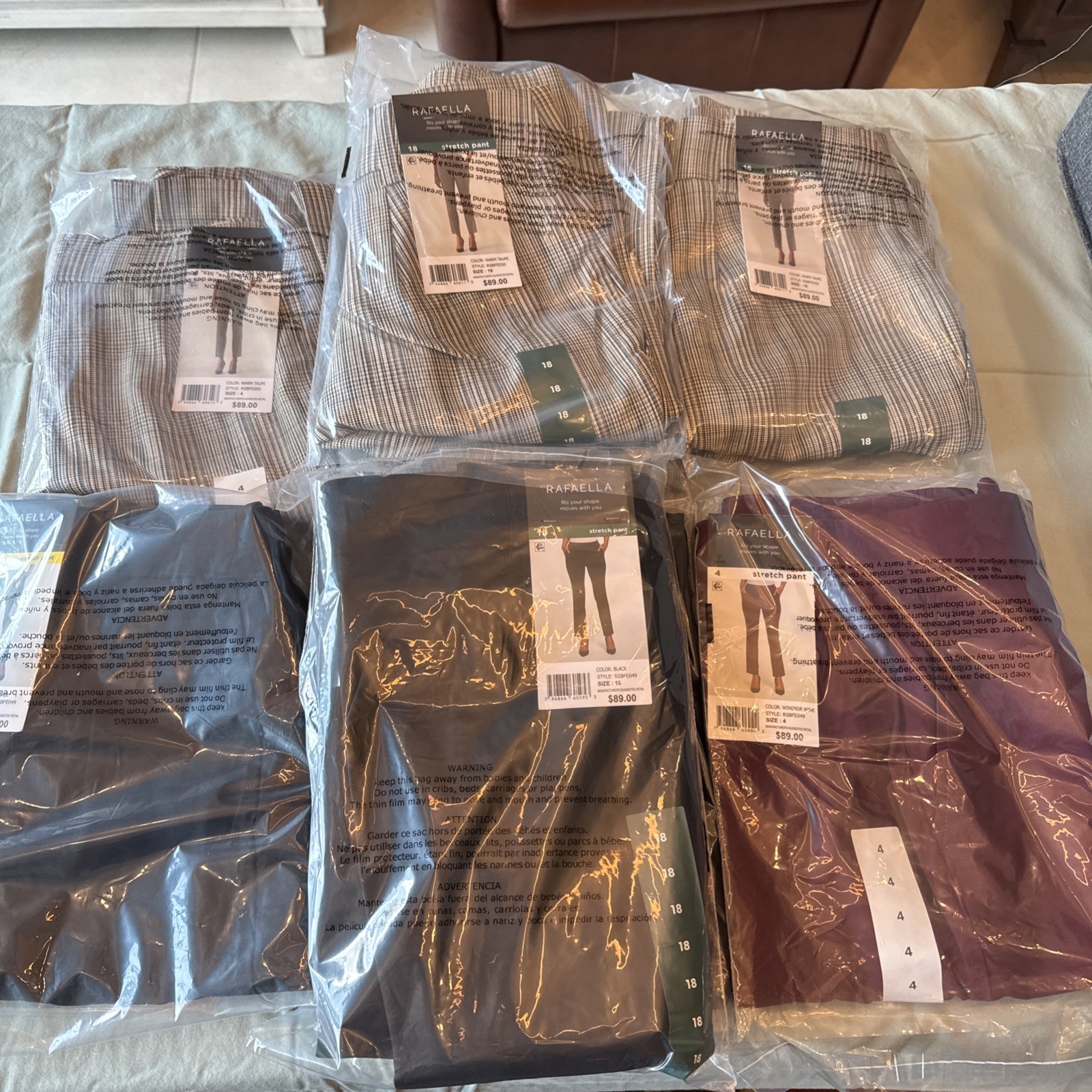 Rafaella Pull-On Belt Loops Functional Pockets Stretch Ankle Pant All Sizes & Co