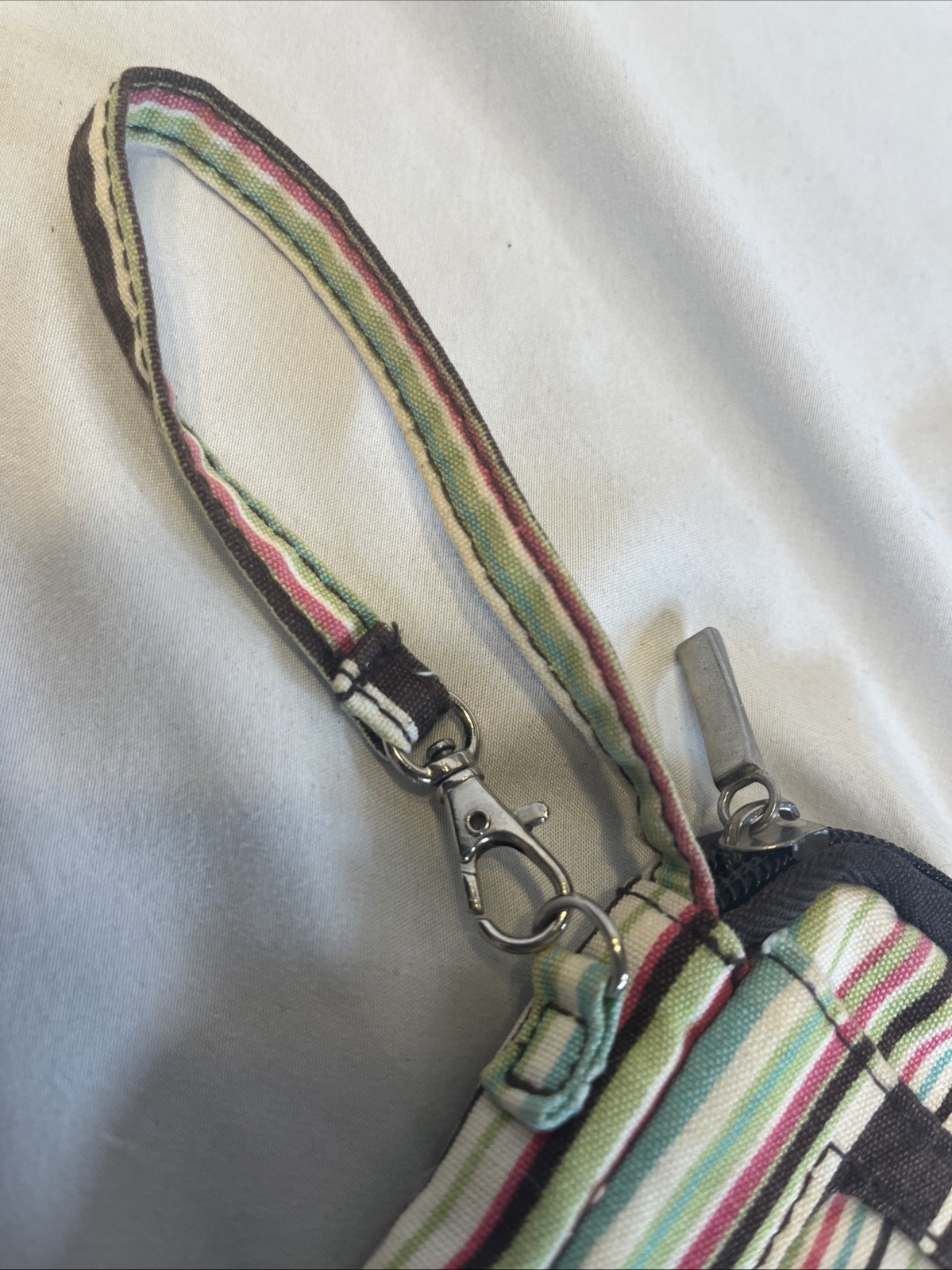 Initials Inc Wristlet Wallet Colorful Stripe ID Holder 5.5 x 3.5 Inches