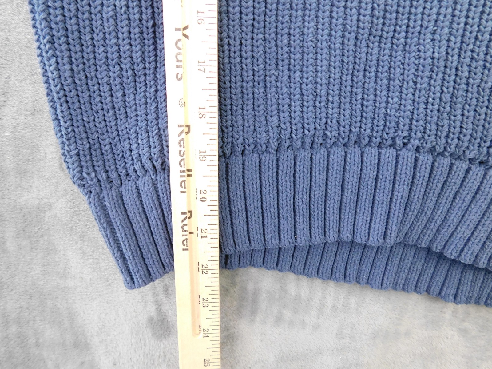 Aerie Sweater Womens XS Blue Mock Neck Chunky Knit Pullover Relaxed Boxy Cozy