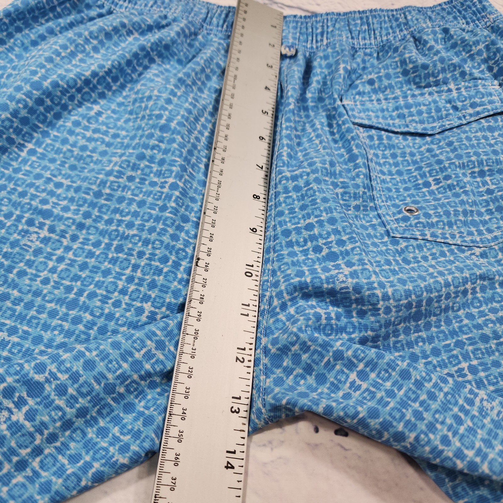 Johnnie O MENS SIZE S Mallon Swim Surf Shorts Fully Lined Laguna Blue