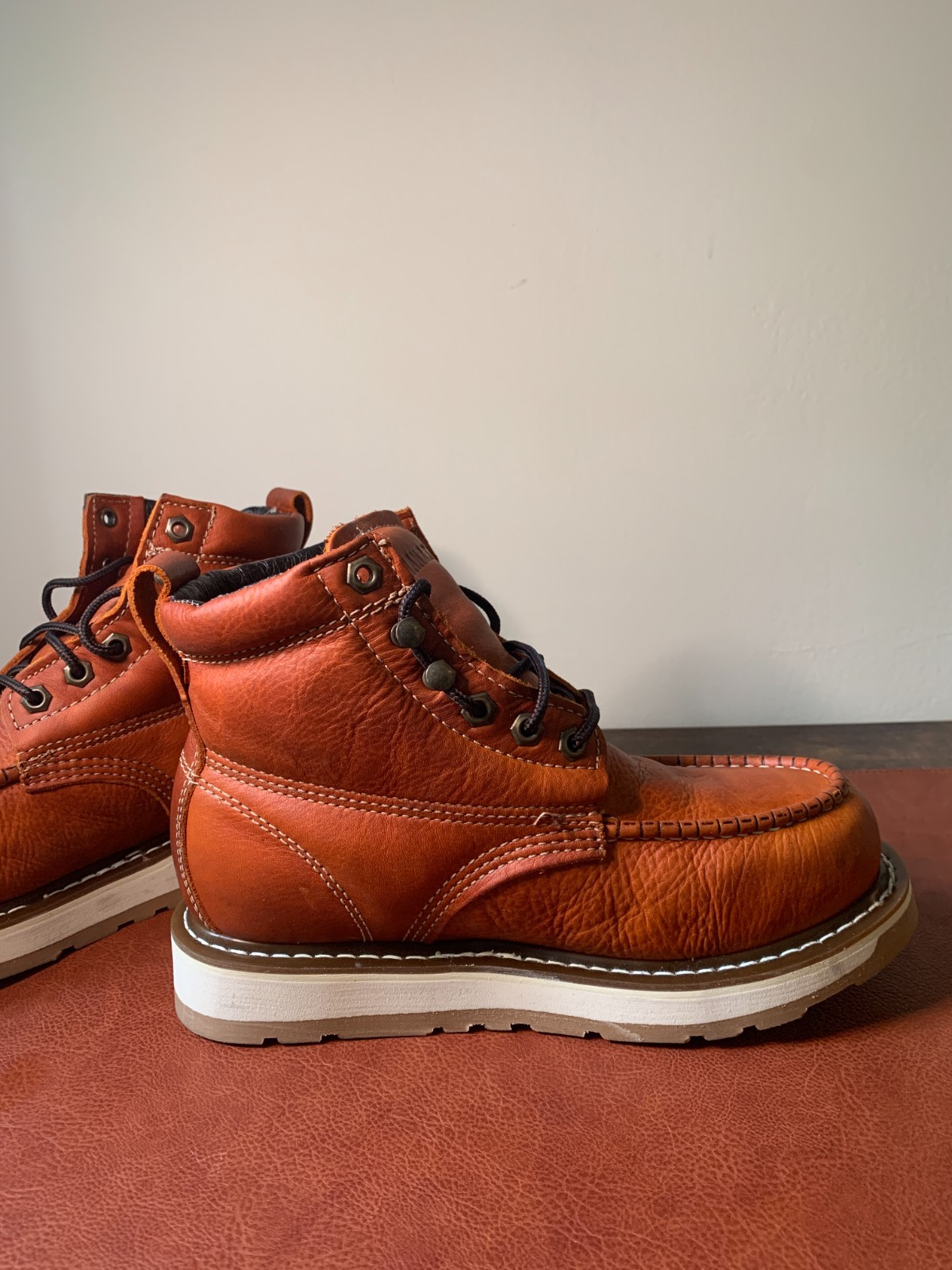 Bonanza Frontier Dual 6″ Moc Toe Goodyear Welted Boots US 7.5