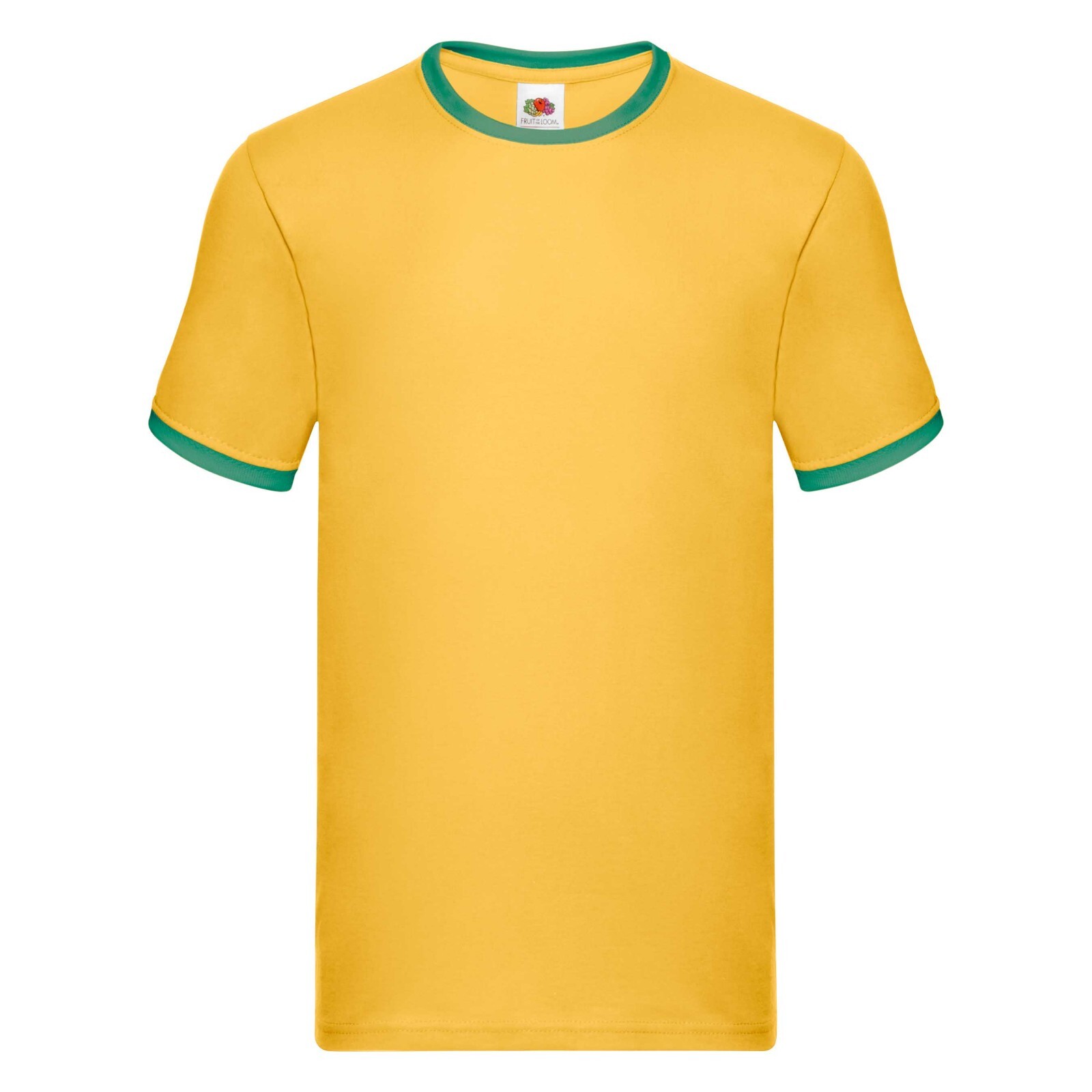 Fruit of the Loom Valueweight Ringer T-Shirt – 100% Cotton – S-3XL – 9 Colours