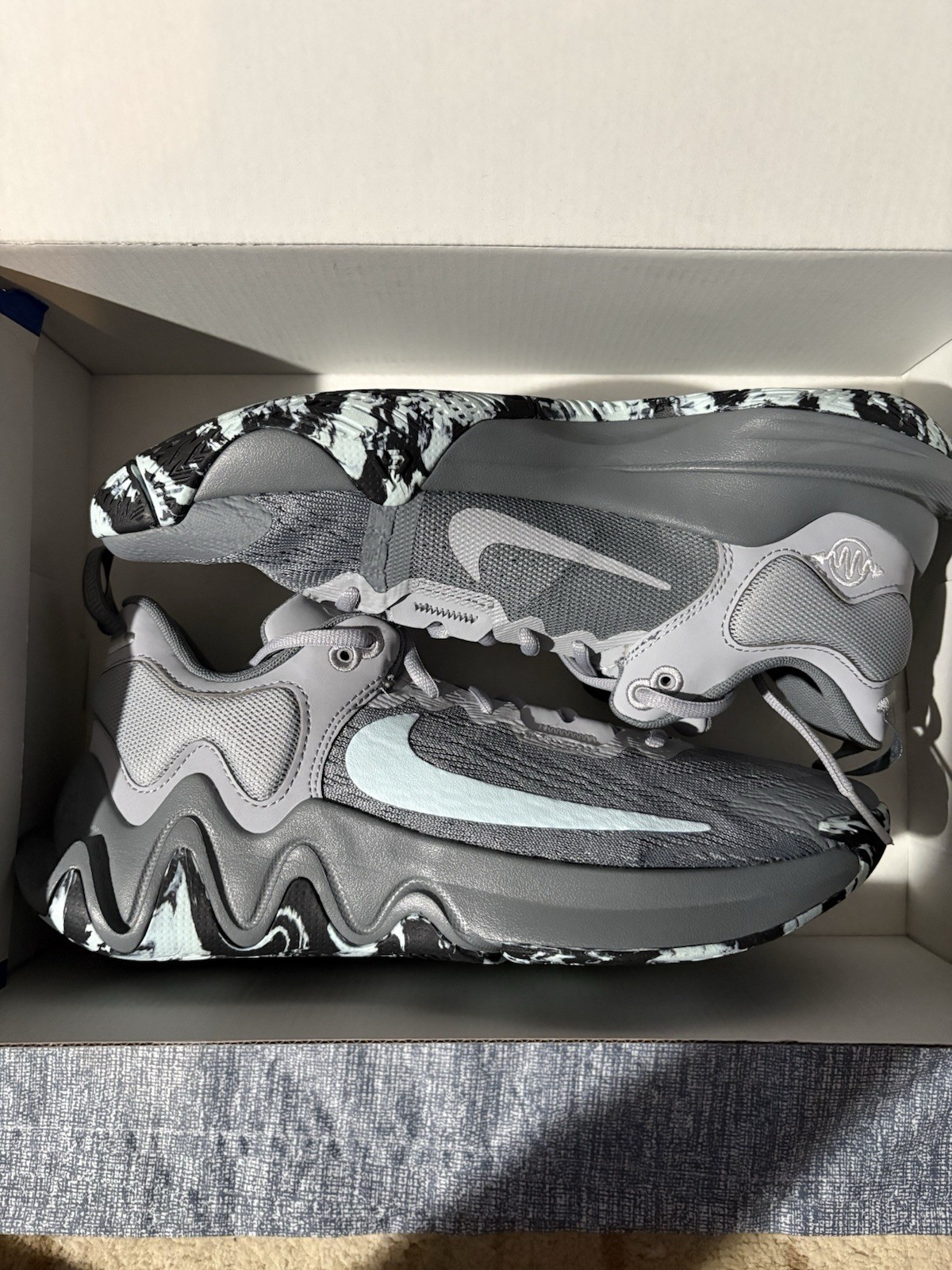 NEW Nike Giannis Immortality 2 EP Cool Grey Glacier Blue Size 9