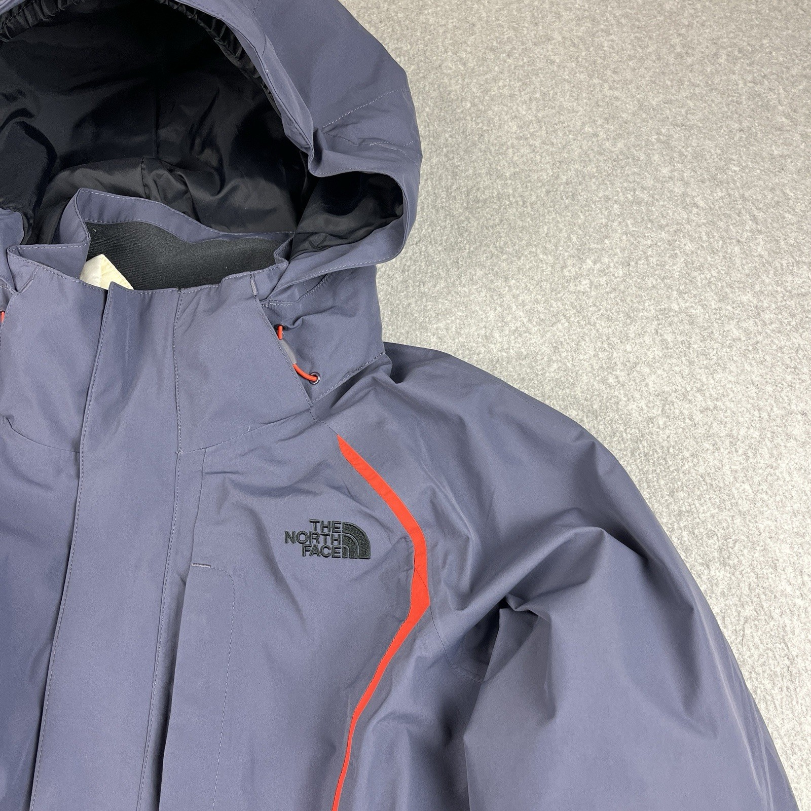 The North Face Ski Jacket Women Medium Hyvent Kira 2.0 Triclimate Greystone Blue