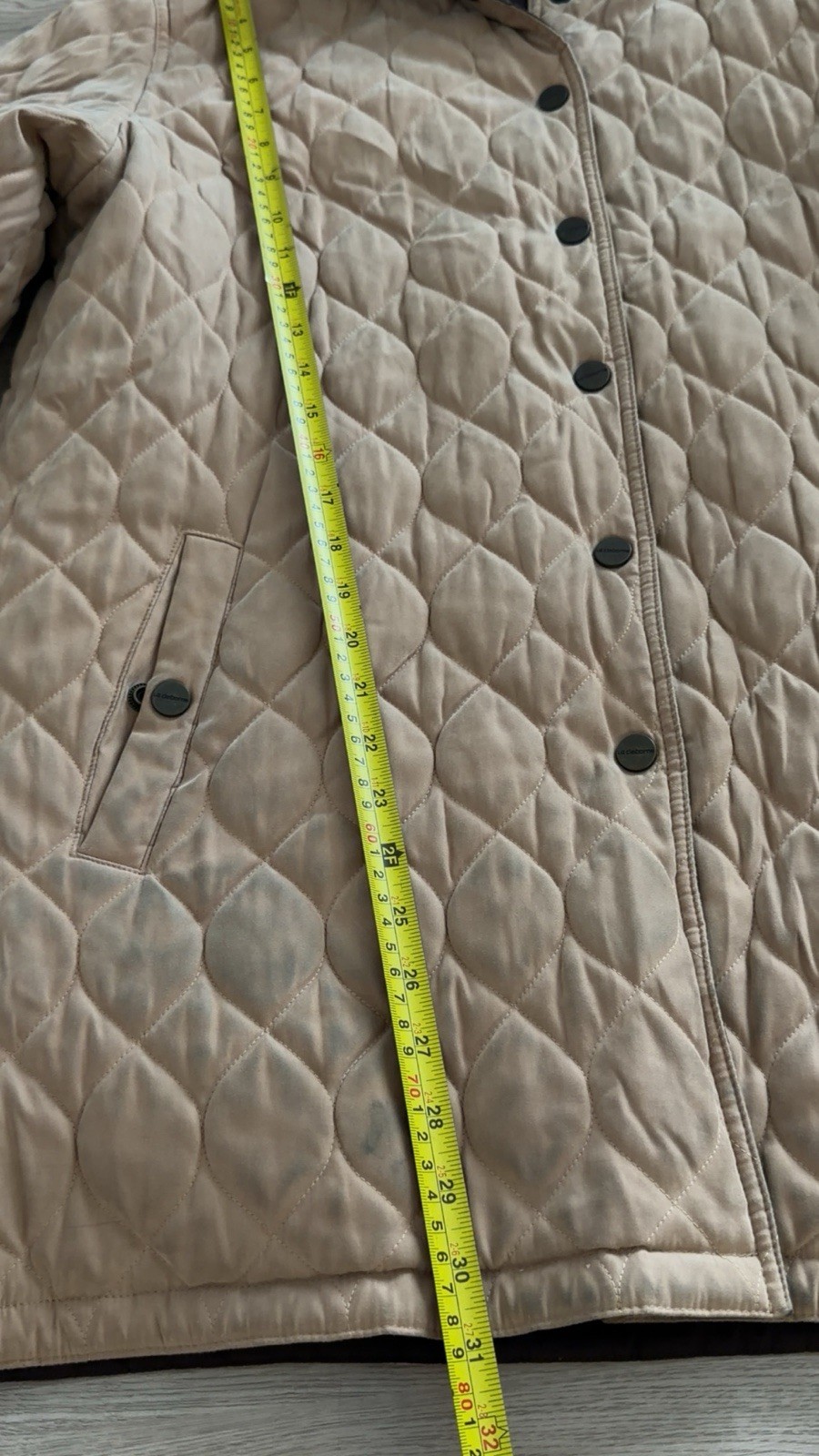 Liz Claiborne Women’s Reversible Quilted Jacket Coat Tan Brown Size L