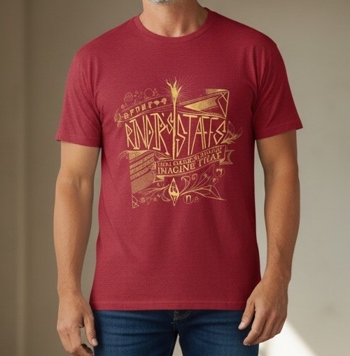 The Elder Scrolls Crate Bethesda Men’s XL Red Tshirt By Lootwear Exclusive. New.