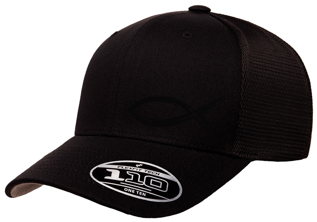 GOD JESUS RELIGION FISH TRUCKER SNAPBACK FLEXFIT 110M HAT *FREE SHIPPING*