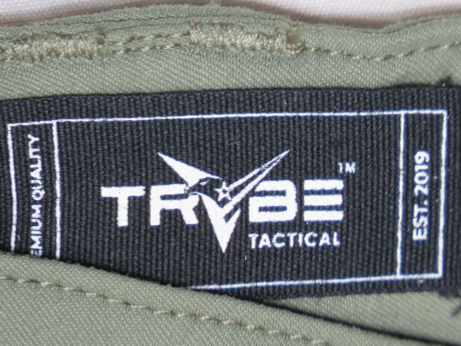 TRYBE TACTICAL MENS 34X34 OLIVE GREEN SLIM CARGO PANT STRETCH NYLON CANVAS NWT