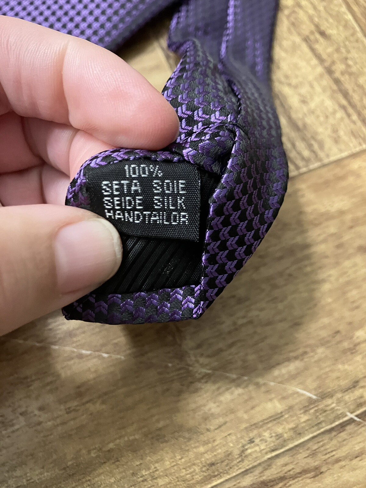 Hi-Tie Men’s Silk Purple Neck Tie EUC Wedding Formal Business RFS #10