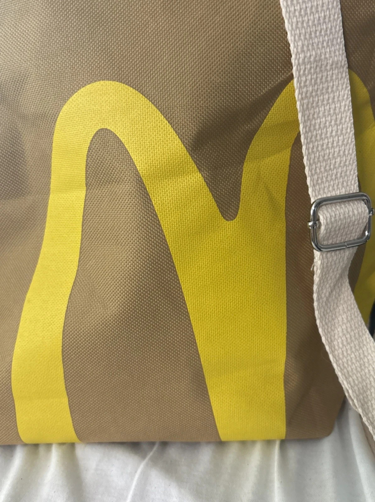 Classic Retro 90s Y2K McDonald’s Paper Bag Canvas Backpack Rucksack Purse