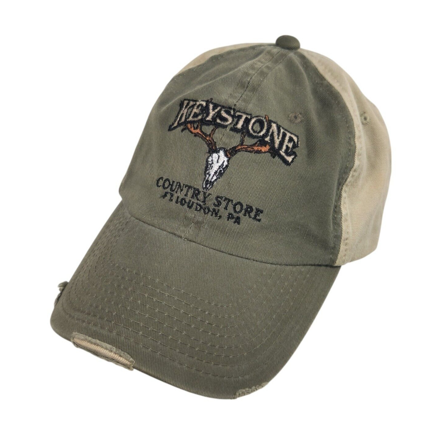 Keystone Country Store Ft Loudon PA Hunting Team Deer Skull Strapback Hat by OC