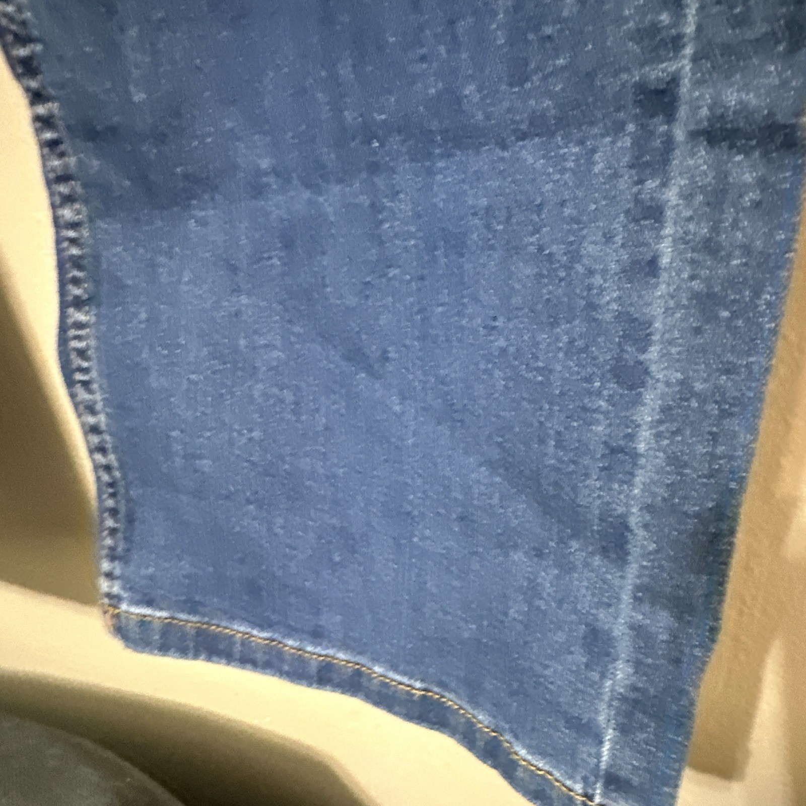 George Men’s Blue Denim Jeans Regular Fit Straight Leg Mid Rise Zip 5-Pocket