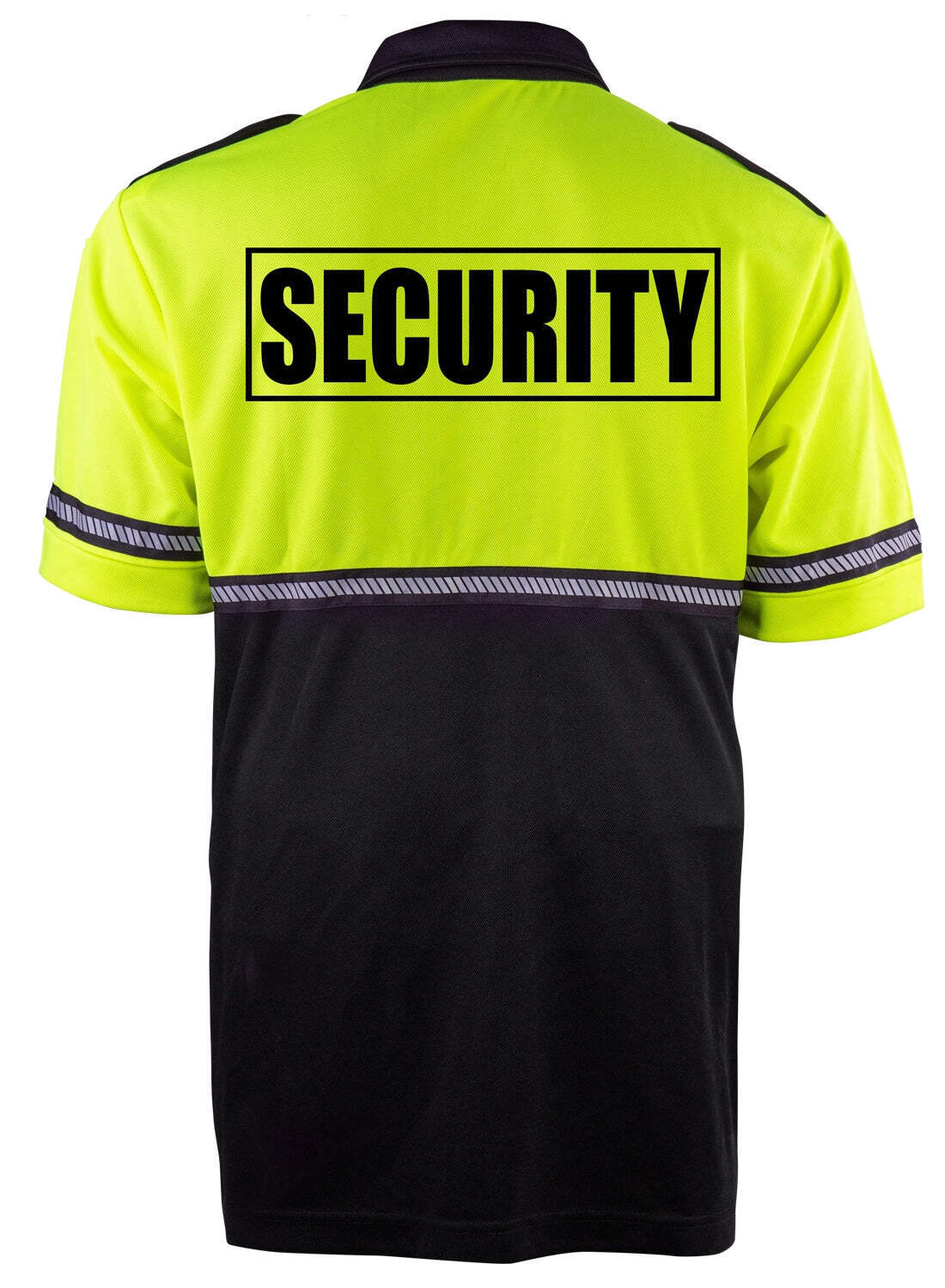 First Class Two Tone Security Bike Patrol Shirt with Zipper Pocket and Hash Stri