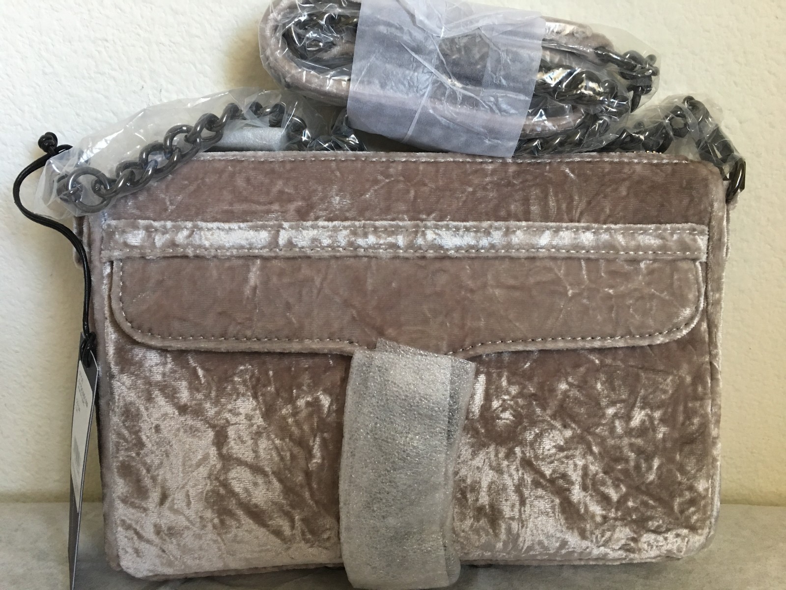 NWT Rebecca Minkoff Velvet Mini M.A.C Crossbody Bag $175 in Putty~~ON SALE!!