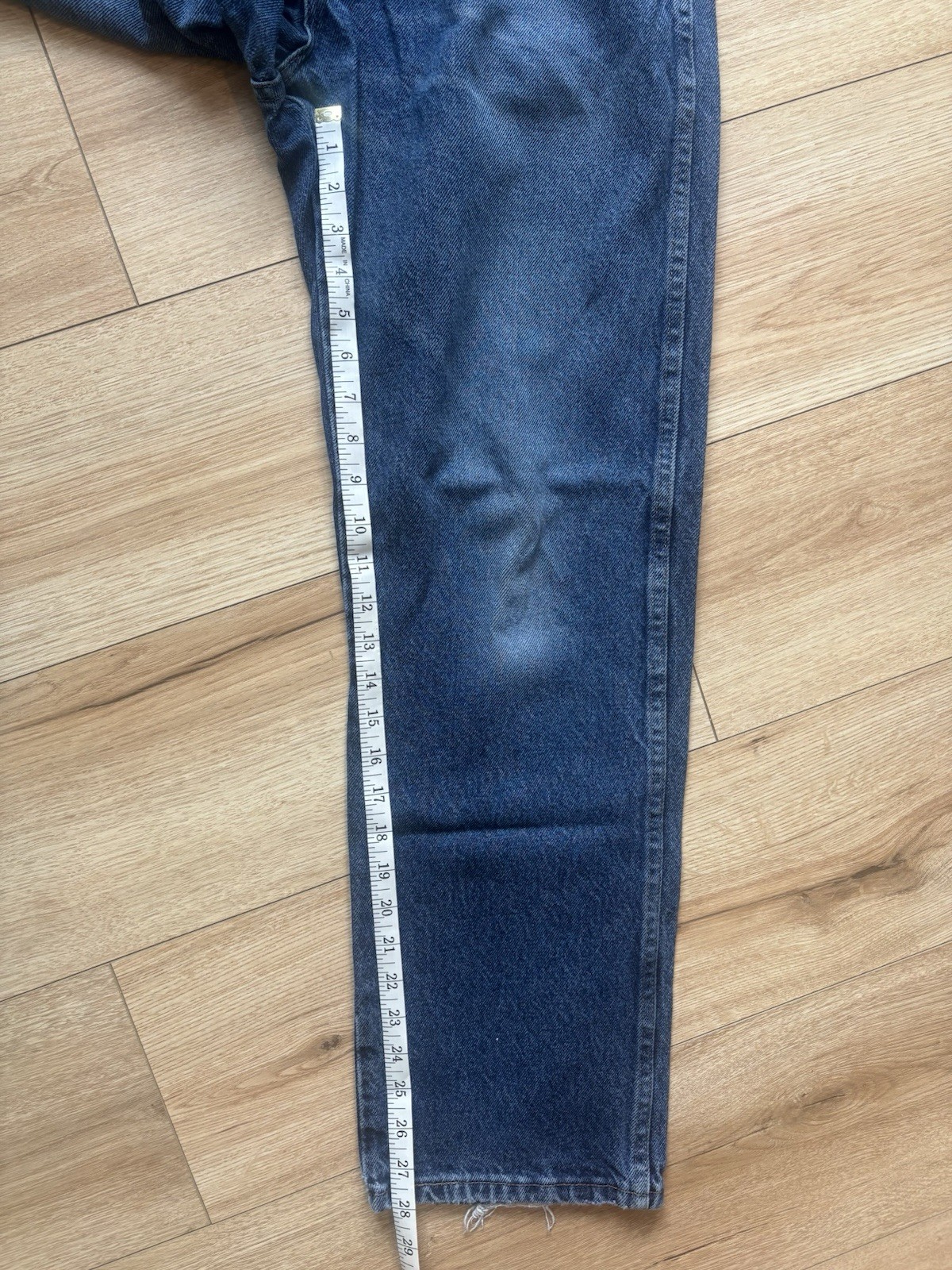 Wrangler Authentics Men’s Straight Regular Fit Dark Wash Blue Denim Jeans
