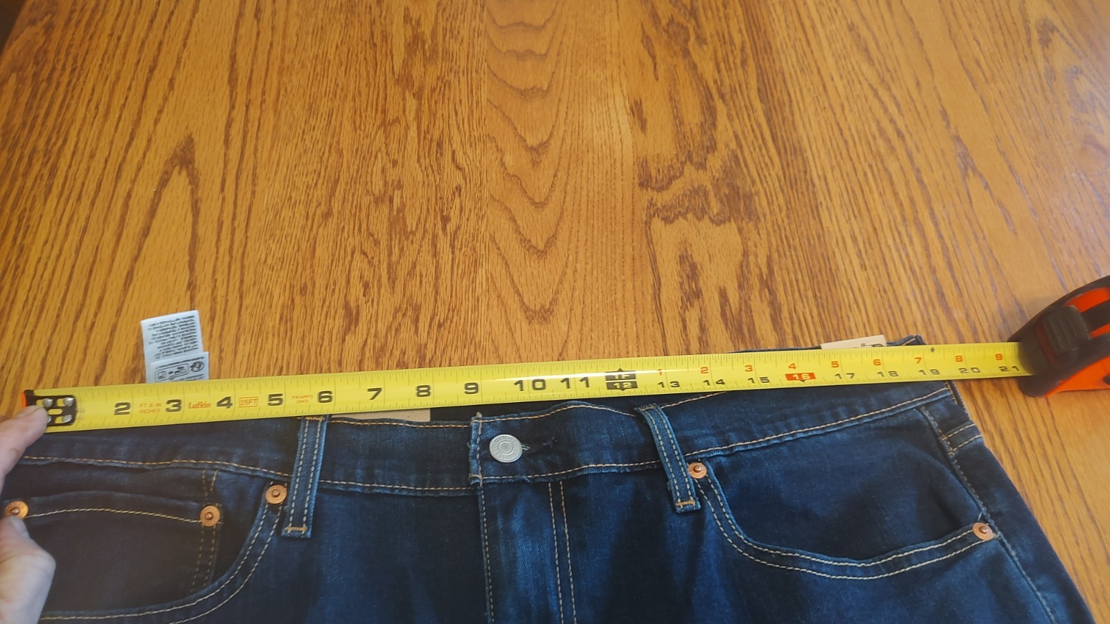 New Levi’s 512 Slim Taper Jeans 38×30 (Tagged 38×32) Dark Wash Irregular NWT