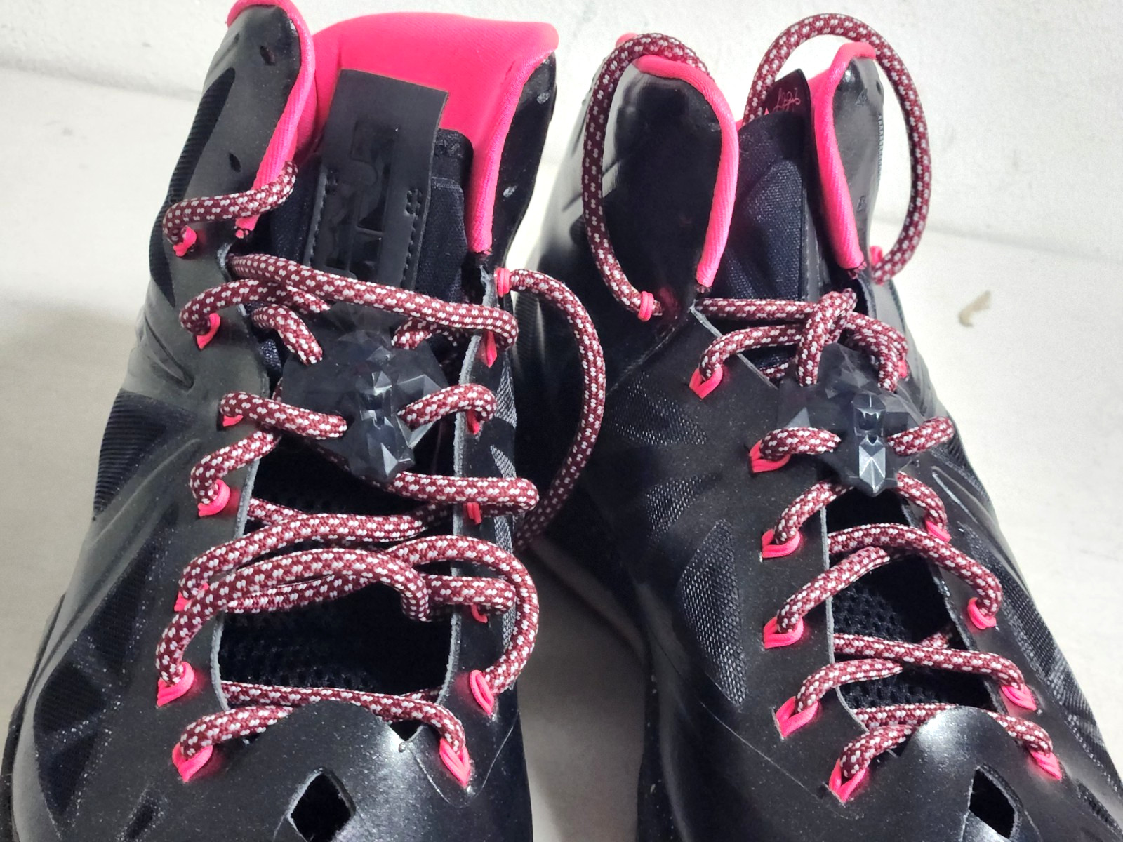 Nike Lebron X 10 ID Diamond Collection Black Pink 578346-992 US 11 Size