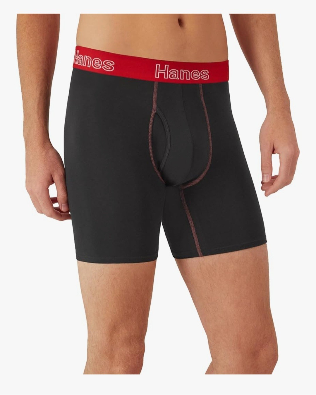 Hanes Men’s Boxer Brief Underwear 6 Pack, Stretch Cotton Boxer Briefs for Men
