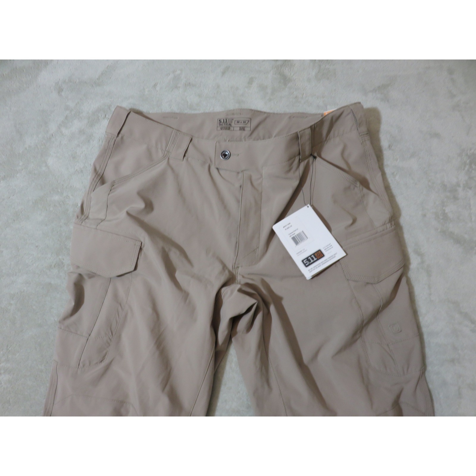 5.11 Tactical Icon Pants Kangaroo Tan 38×34 Flex-Tac Ripstop Cargo 74465