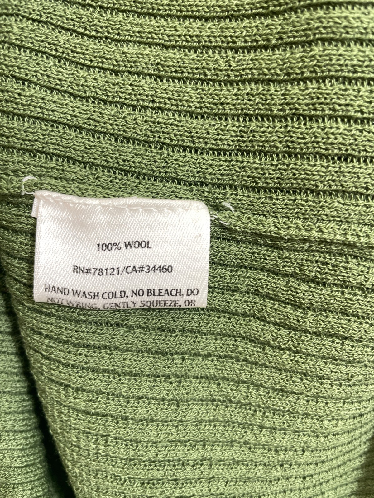 Eileen Fisher 100% Wool Open Front Cardigan + Tank Set Size XL Green Minimalist