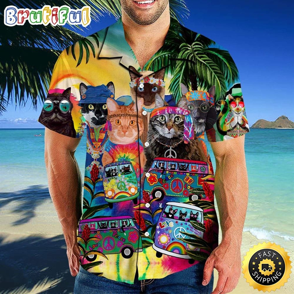 Colorful Amazing Design Hippie Hawaiian Shirt