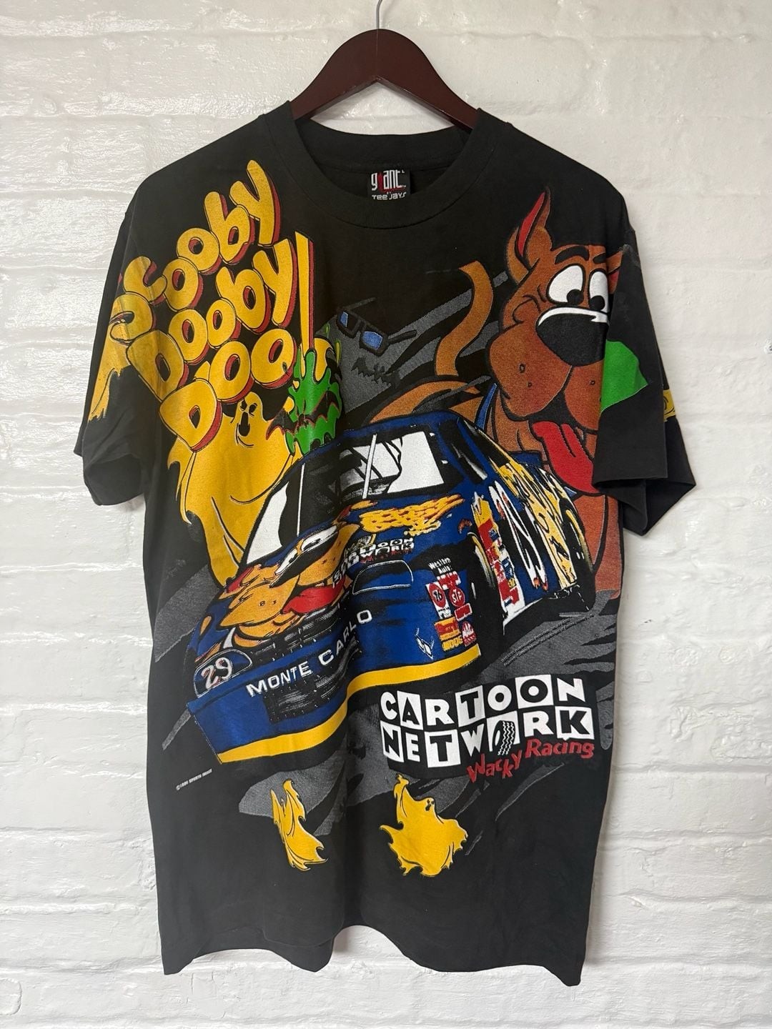 Modern Scooby-Doo Cartoon Network Wacky Racing NASCAR All-Over Print T-Shirt