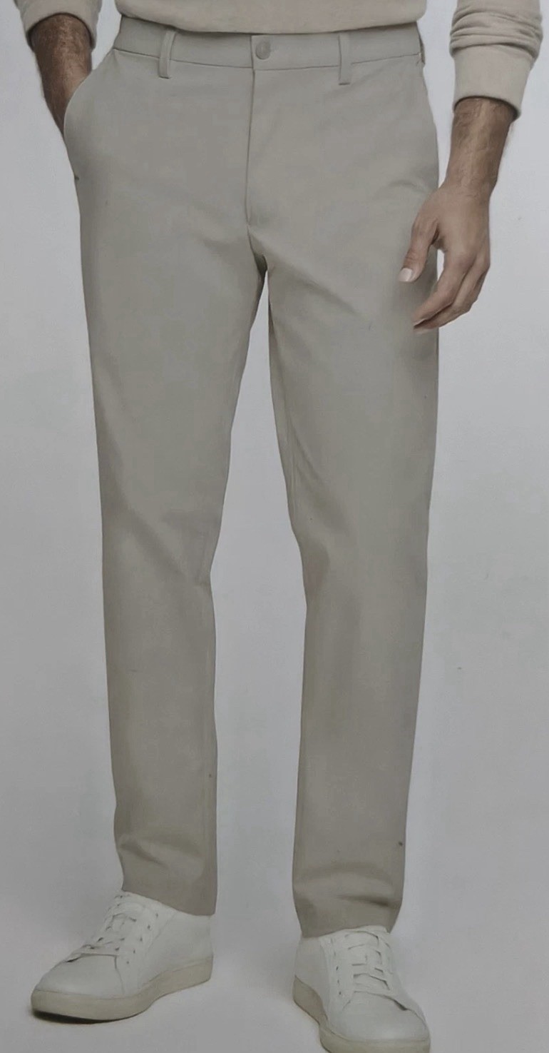 Banana Republic Mens Commuter Flex Pants Size 38X30 Tan (Beige) Athletic Fit NWT