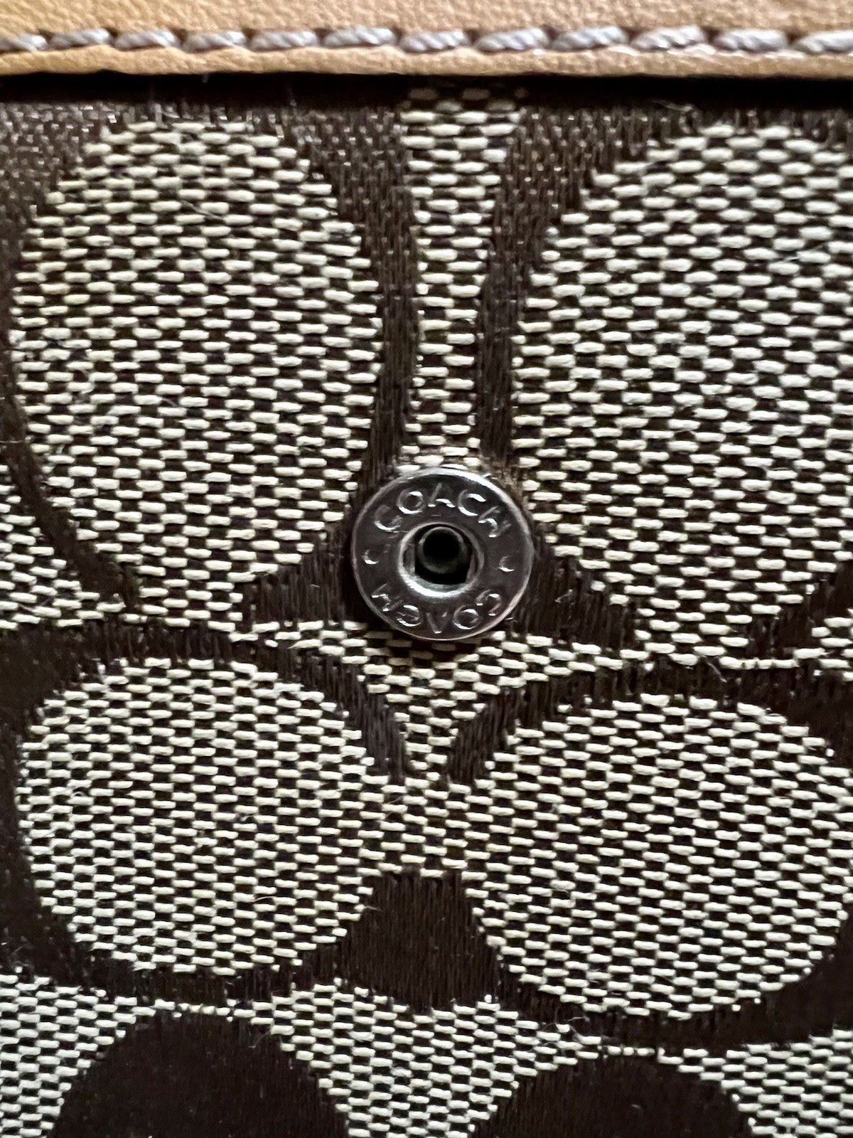 Coach C Logo/Monogram Bifold Wallet