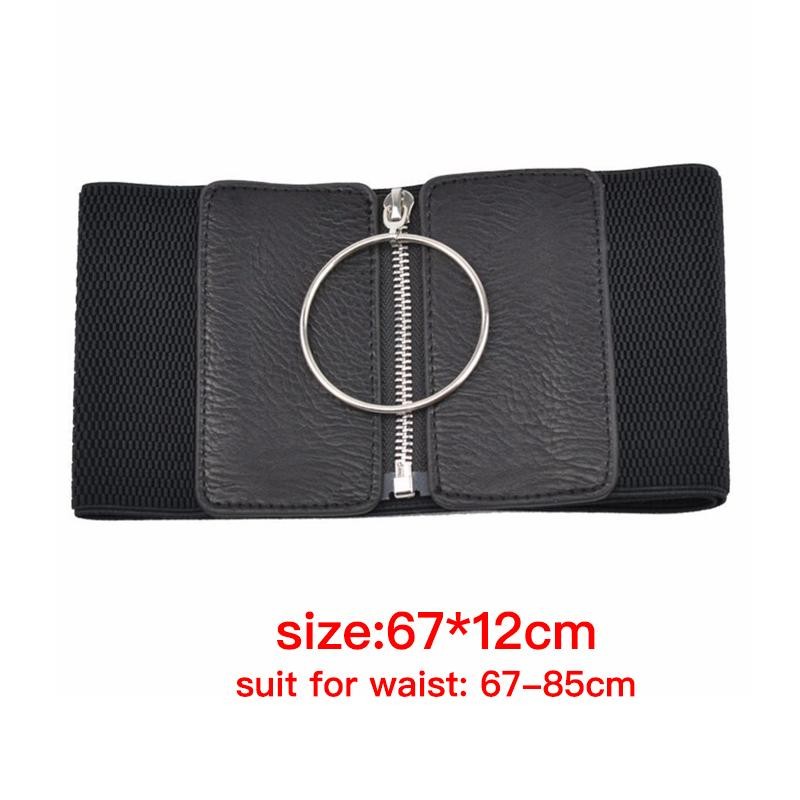 Plus Size Corset Belt Wide Stretch Elastic Waistband Women Punk Dress Fashion