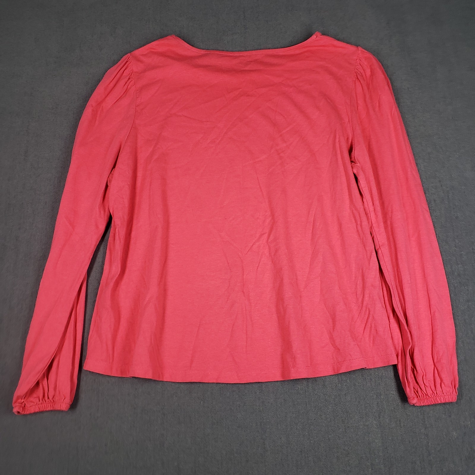 Boden Top Womens Size 14 Pink Super Soft Long Sleeve Elastic Cuff