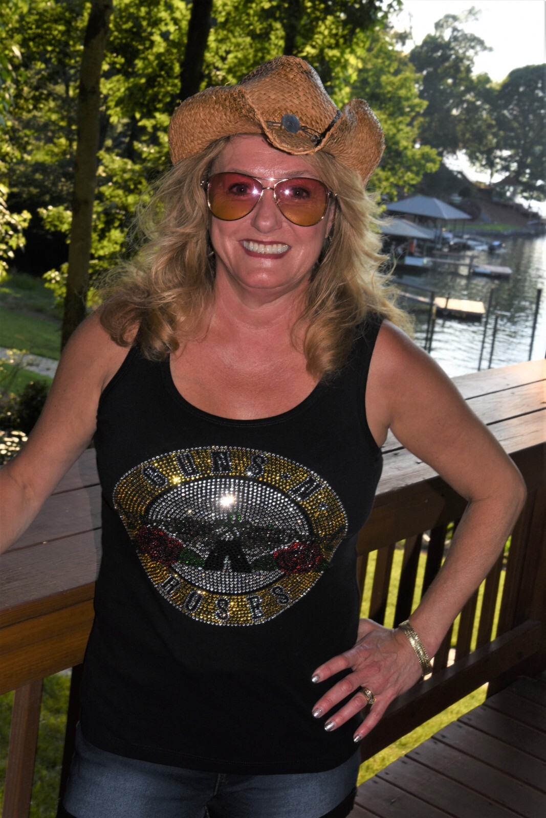 Guns N Roses rhinestone bling shirt or tank XS S M L XL XXL 1X 2X 3X 4X 5X