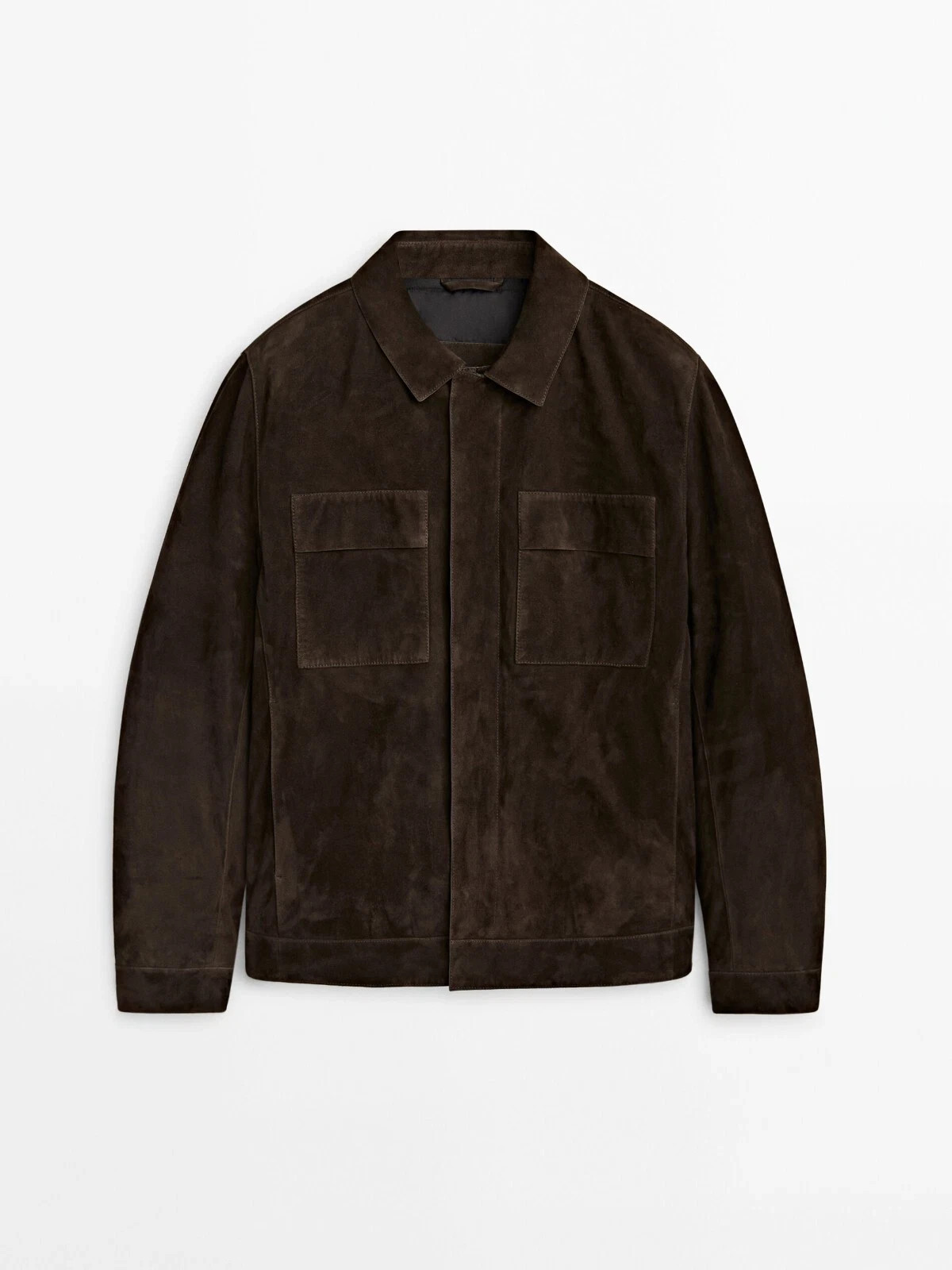 Mens Brown Leather Trucker Jacket Pure Suede Custom Made Size S M L XL 2XL 3XL