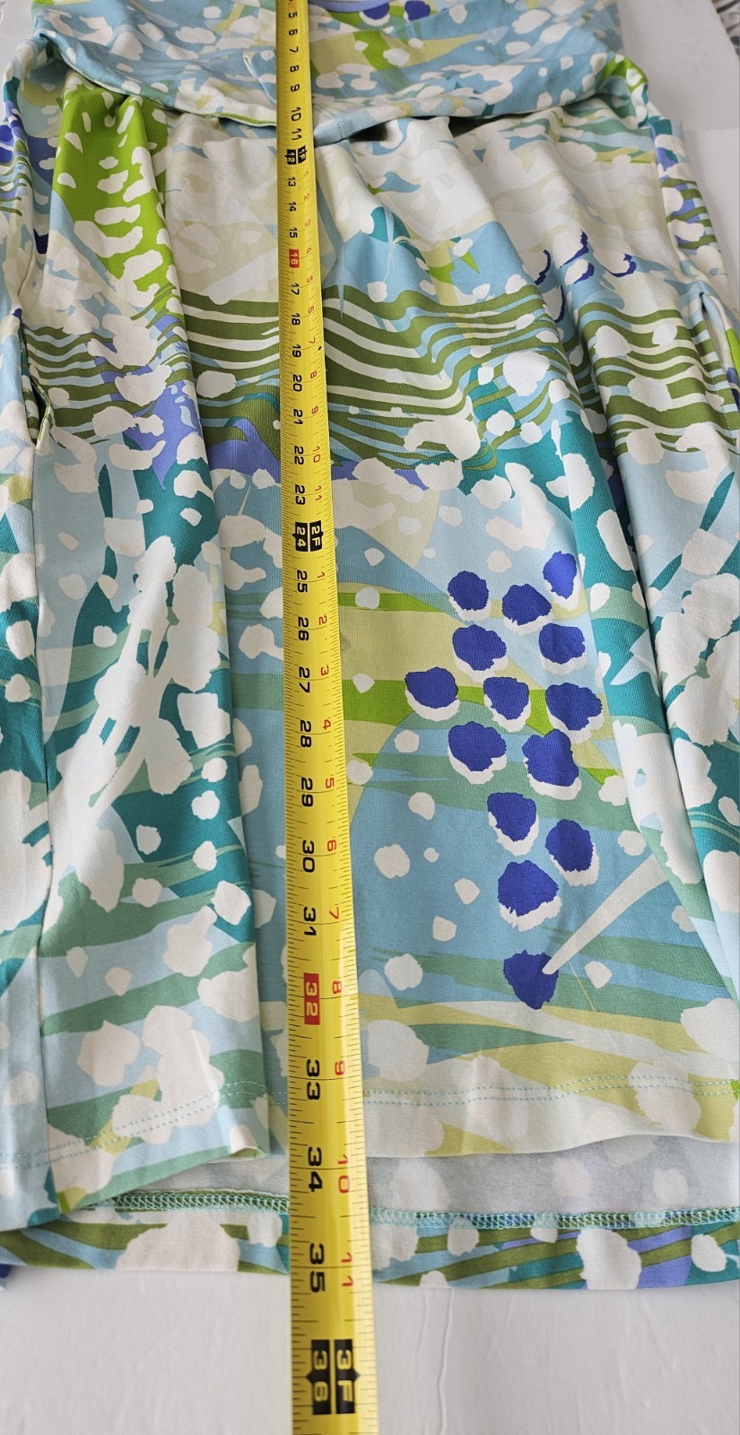 Ana Clare Medium Sundress Blue Green Tropical Beachy