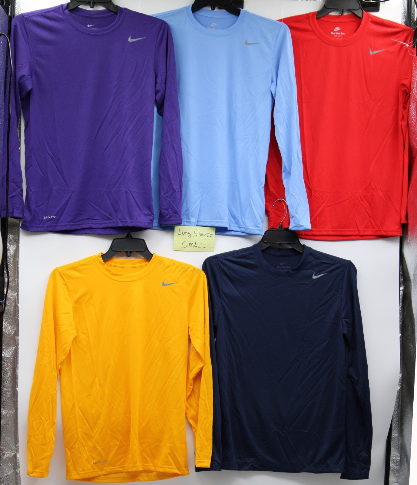 Nike Dri Fit LEGEND LONG SLEEVE Multicolor NEW WITH TAG MENS SMALL Lot Of 5