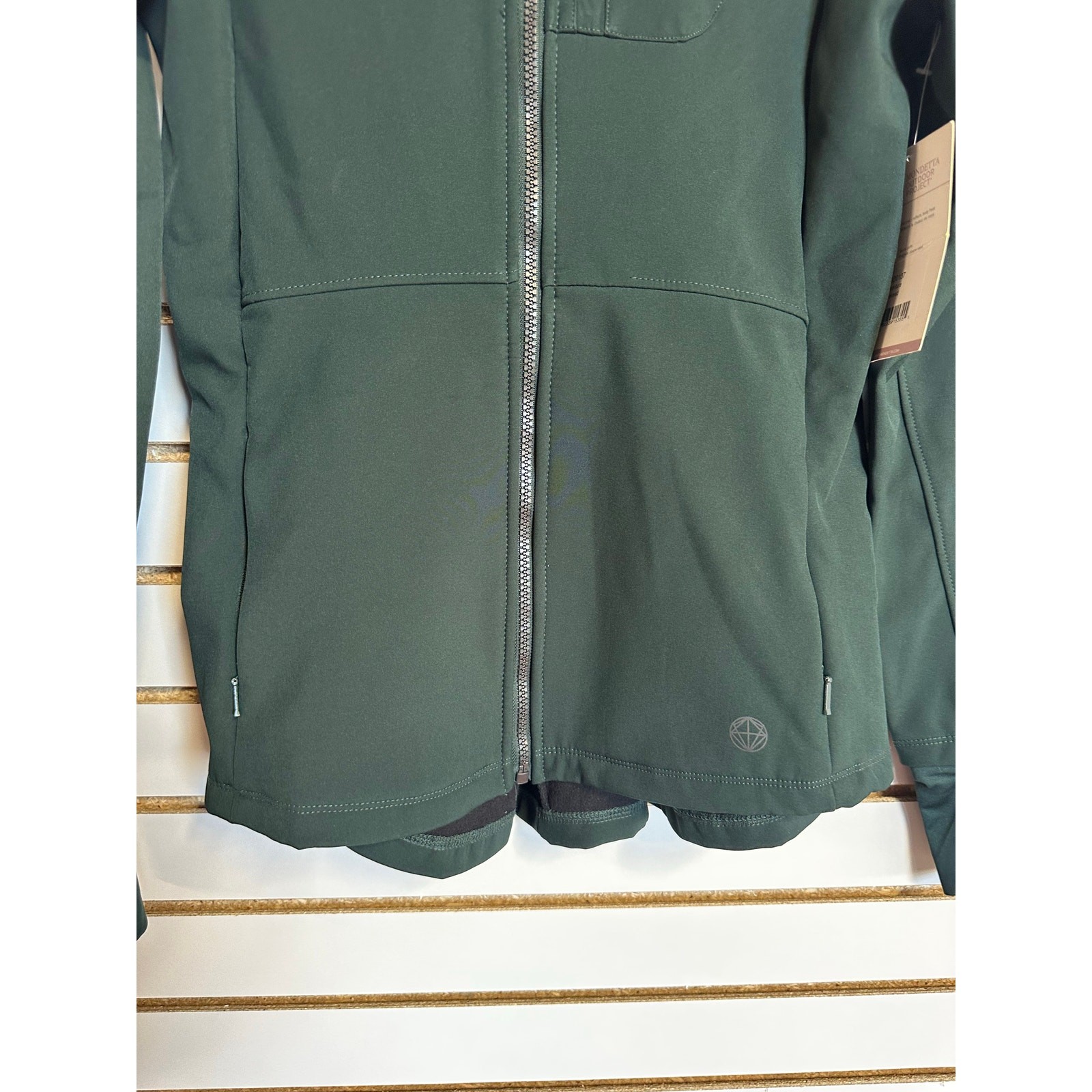 NWT Mondetta Outdoor Project Green Jacket XS Softshell Pockets
