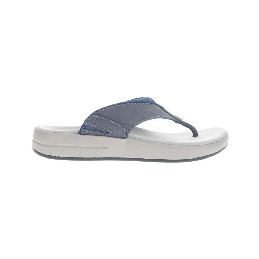 Propét Easton Men’s Orthopedic Flip-Flop Sandals – Navy Med, XX Wide