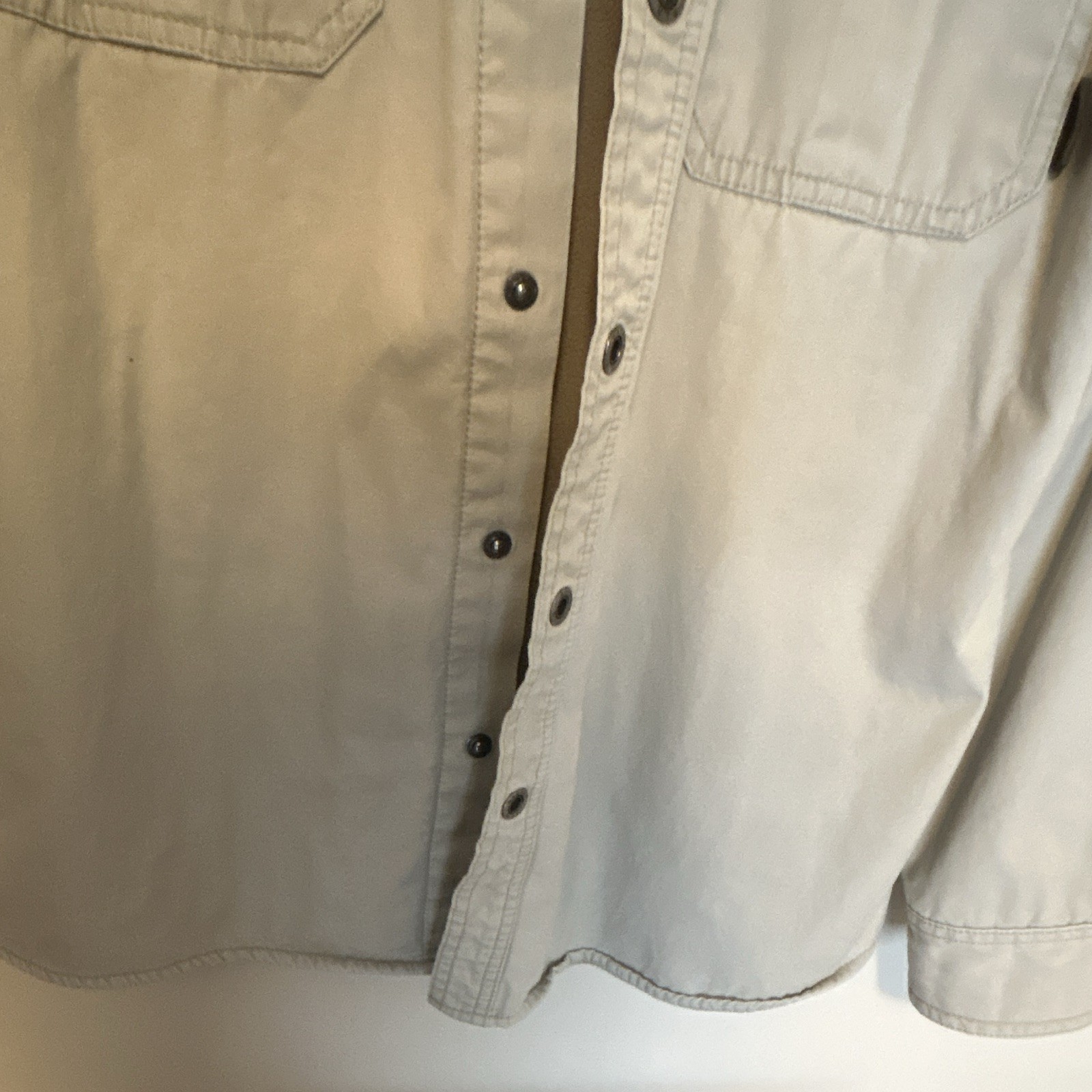 Men’s M Gander Mountain Fleece Lined Cotton Canvas Shacket Snap Up