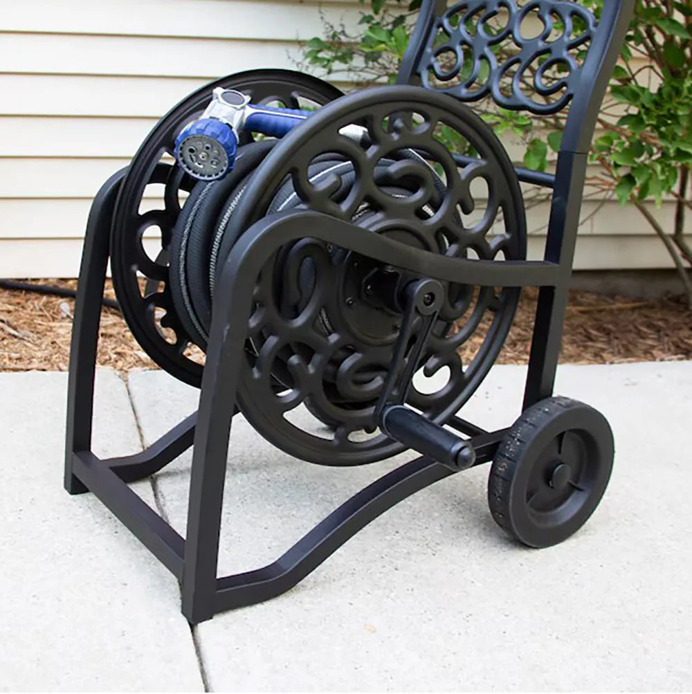 Style Selections Steel 200-ft Cart Hose Reel|22479